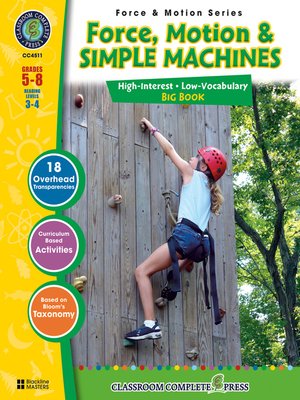 cover image of Force, Motion & Simple Machines Big Book